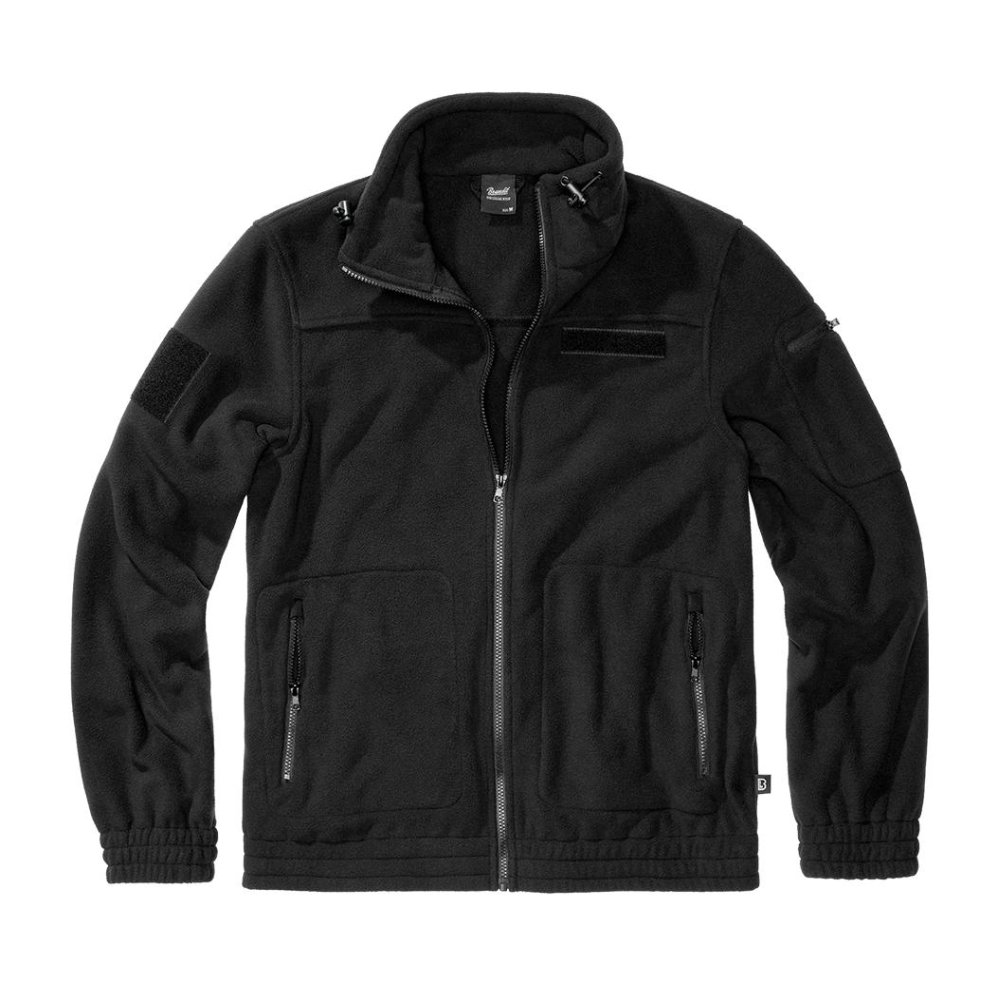 Brandit - Fleece Combat Jacket - Black